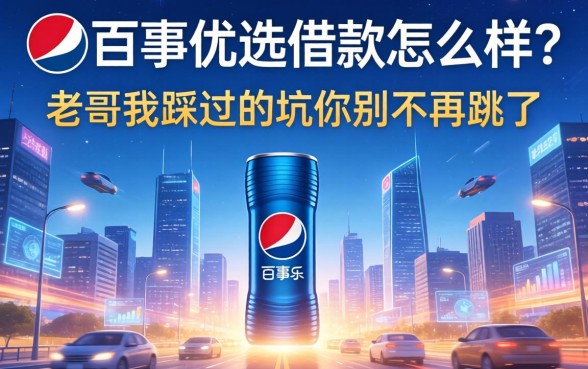 百事优选借款怎么样？老哥我踩过的坑你别再跳了