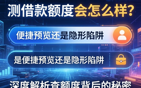 测借款额度会怎么样？是便捷预览还是隐形陷阱？深度解析查额度背后的秘密