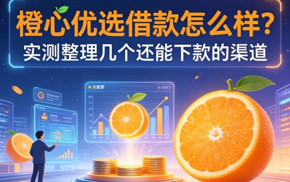 橙心优选借款怎么样？实测整理几个还能下款的渠道