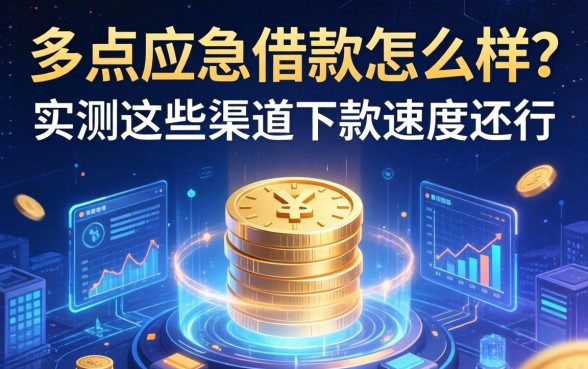 多点应急借款怎么样？实测这些渠道下款速度还行