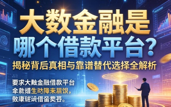 大数金融是哪个借款平台？揭秘背后真相与靠谱替代选择全解析