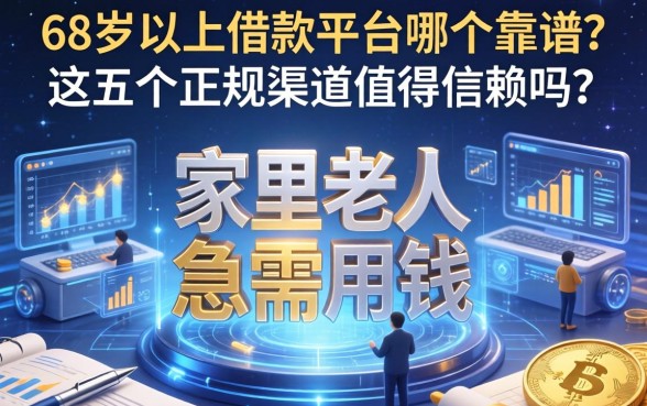58岁以上借款平台哪个靠谱？家里老人急需用钱，这五个正规渠道值得信赖吗？