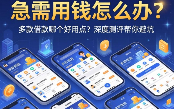 急需用钱怎么办？面对众多选择，多款借款软件哪个好用点？深度测评帮你避坑