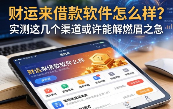 财运来借款软件怎么样？实测这几个渠道或许能解燃眉之急