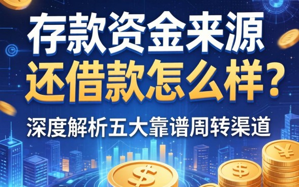 存款资金来源写还借款怎么样？深度解析五大靠谱周转渠道