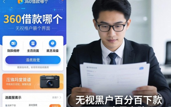 我翻了360借款在哪个界面，发现无视黑户百分百下款app全是套路