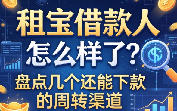 e租宝借款人怎么样了？盘点几个还能下款的周转渠道
