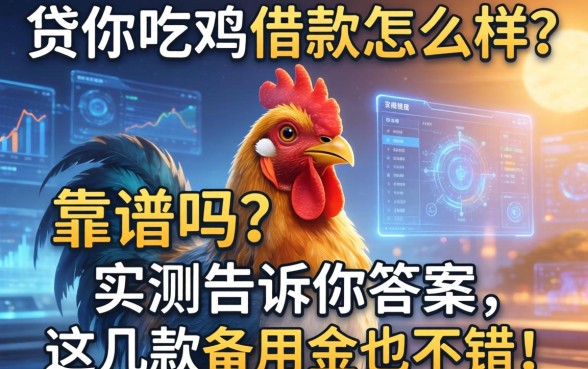 贷你吃鸡借款怎么样？靠谱吗？实测告诉你答案，这几款备用金也不错！