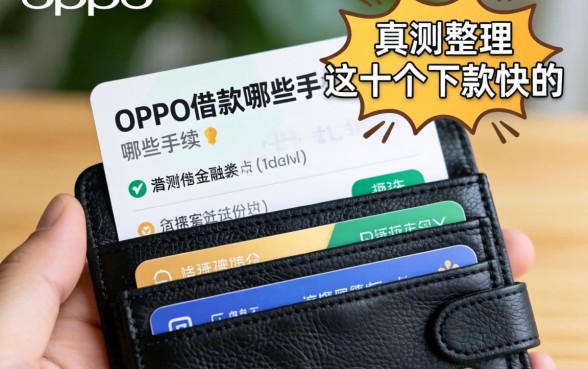 oppo钱包借款要哪些手续？实测整理这十个下款快的