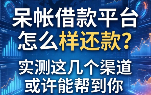呆帐借款平台怎么样还款？实测这几个渠道或许能帮到你