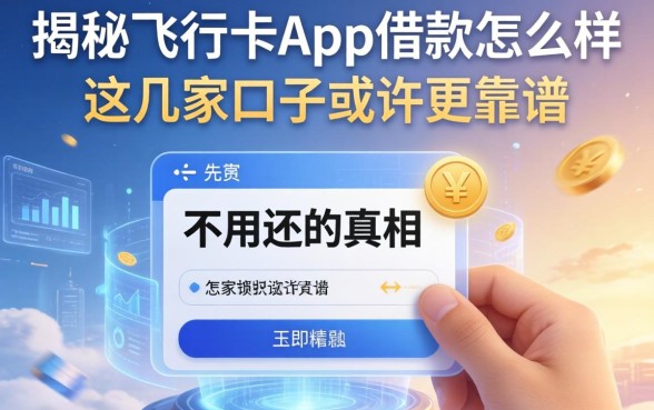 揭秘飞行卡app借款怎么样不用还的真相，这几家口子或许更靠谱