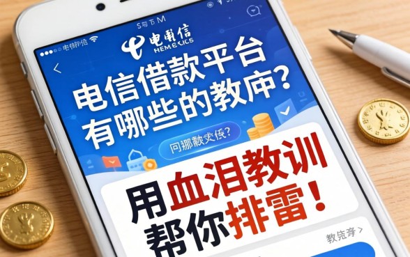 电信借款平台有哪些软件？我用血泪教训帮你排雷