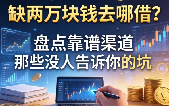 缺两万块钱去哪借？盘点靠谱渠道和那些没人告诉你的坑