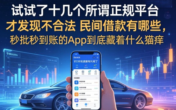 我试了十几个所谓正规平台，才发现不合法的民间借款有哪些，秒批秒到账的app到底藏着什么猫腻