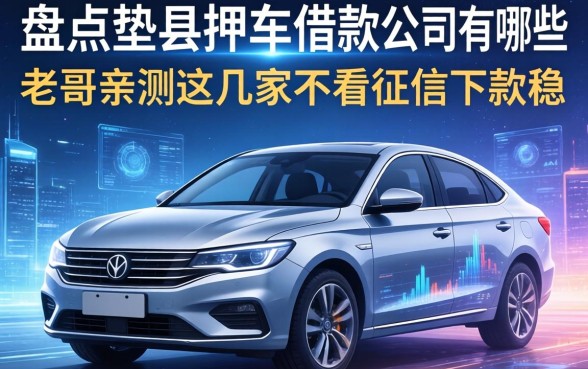 盘点垫江押车借款公司有哪些，老哥亲测这几家不看征信下款稳