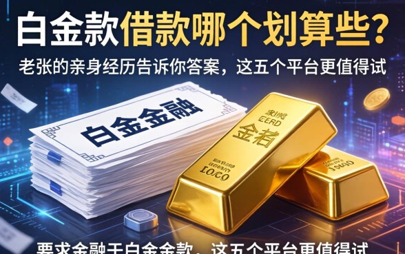 白条金条借款哪个划算些？老张的亲身经历告诉你答案，这五个平台更值得试