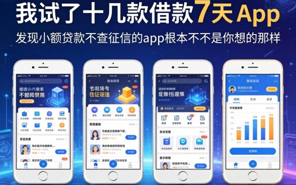 我试了十几款借款7天的app，发现小额贷款不查征信的app根本不是你想的那样