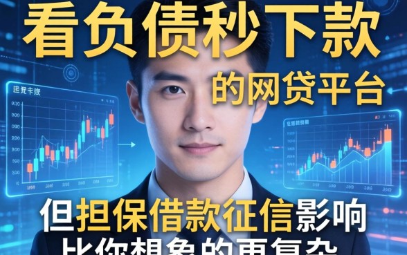 我发现了不看负债秒下款的网贷平台，但担保借款征信影响比你想象的更复杂
