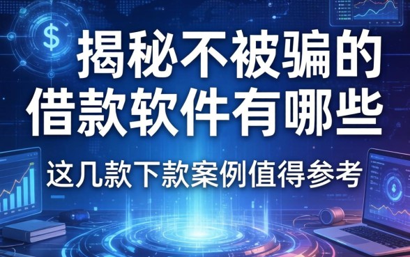 揭秘不被骗的借款软件有哪些，这几款下款案例值得参考