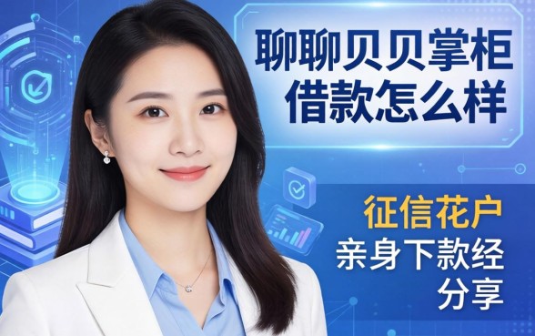 聊聊贝贝掌柜借款怎么样：征信花户的亲身下款经验分享