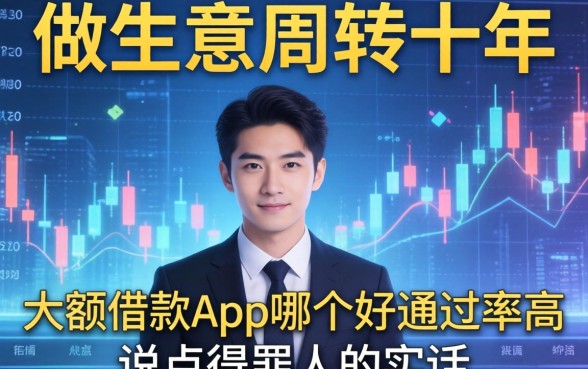 做生意周转十年，大额借款app哪个好通过率高，说点得罪人的实话