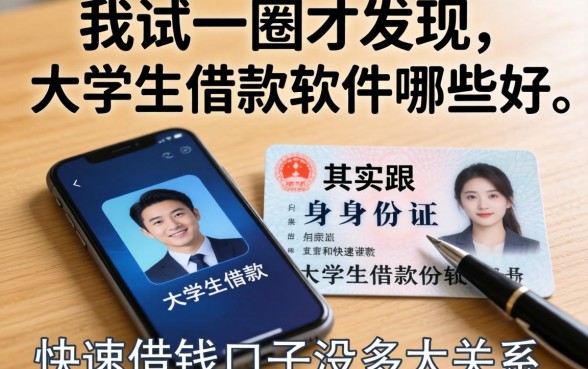我试了一圈才发现，大学生借款软件哪些好，其实跟手机和身份证快速借钱口子没多大关系
