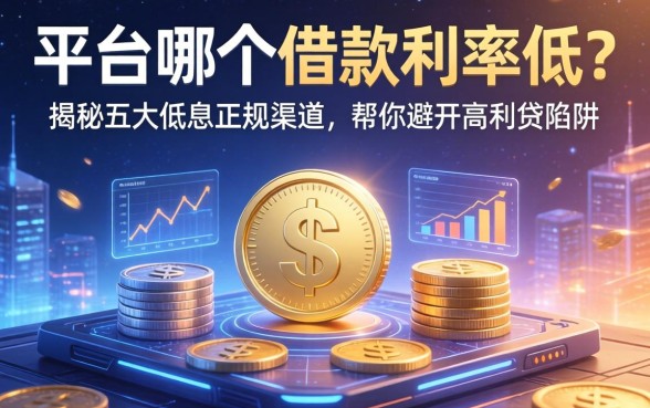 大平台哪个借款利率低？揭秘五大低息正规渠道，帮你避开高利贷陷阱