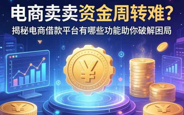 电商卖家资金周转难？揭秘电商借款平台有哪些功能助你破解困局