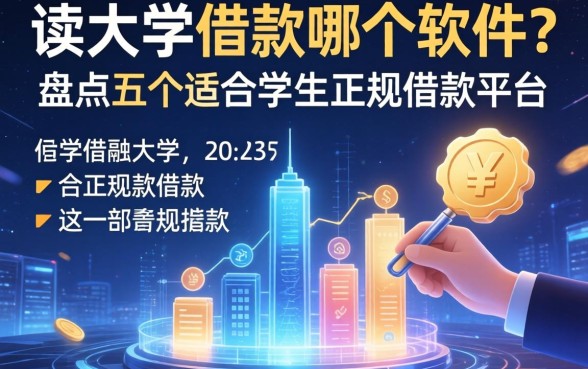 读大学借款哪个软件？盘点五个适合学生的正规借款平台