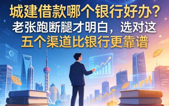 城建借款哪个银行好办？老张跑断腿才明白，选对这五个渠道比银行更靠谱