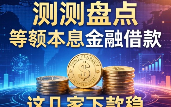 实测盘点：等额本息的金融借款有哪些，这几家下款稳