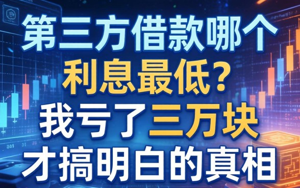 第三方借款哪个利息最低？我亏了三万块才搞明白的真相