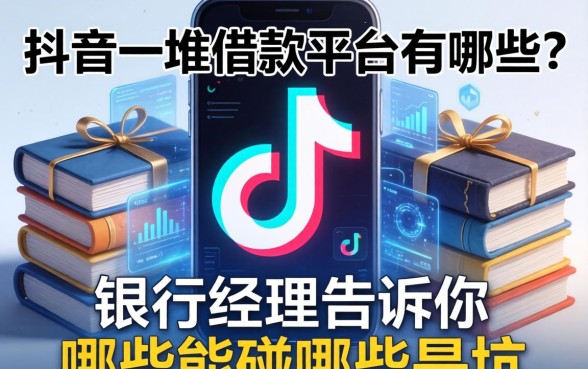 抖音一堆借款平台有哪些?银行经理告诉你哪些能碰哪些是坑