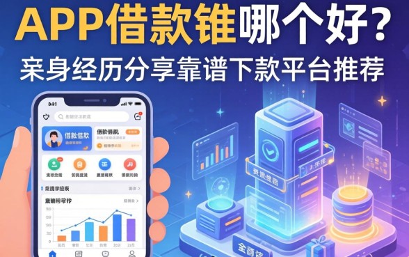 app借款软件哪个好？亲身经历分享靠谱下款平台推荐