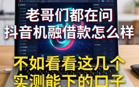 老哥们都在问抖音机融借款怎么样，不如看看这几个实测能下的口子