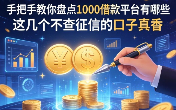 手把手教你盘点1000借款平台有哪些，这几个不查征信的口子真香