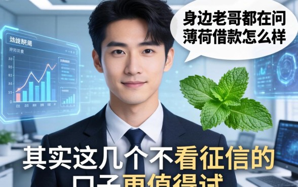 身边老哥都在问薄荷借款怎么样，其实这几个不看征信的口子更值得试