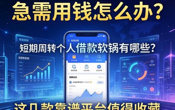 急需用钱怎么办?短期周转个人借款软件有哪些?这几款靠谱平台值得收藏