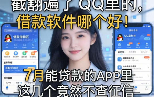 我翻遍了QQ里的借款软件哪个好，发现7月能贷款的app里这几个竟然不查征信