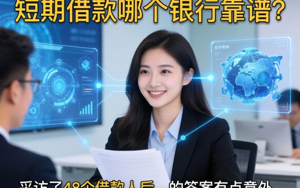 短期借款哪个银行靠谱？我采访了48个借款人后，答案有点意外