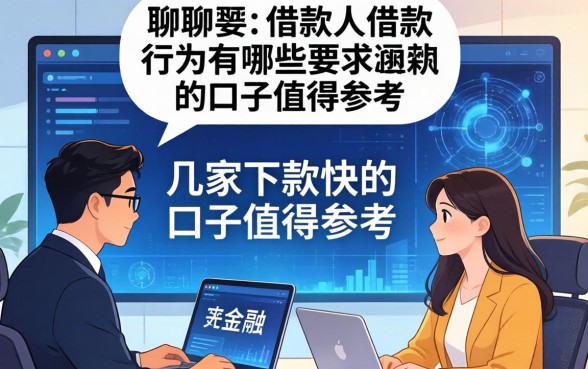 聊聊对借款人借款行为有哪些要求？这几家下款快的口子值得参考