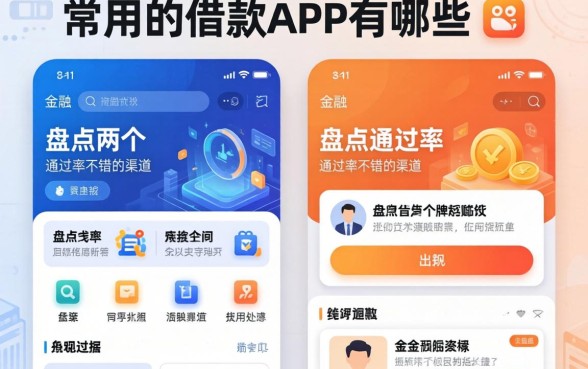 常用的借款app有哪些？盘点两个通过率不错的渠道