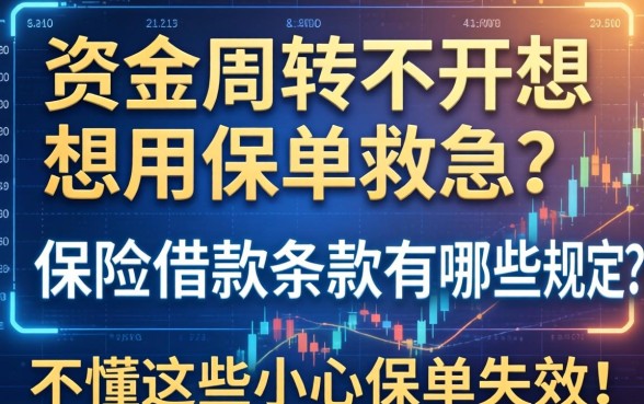 资金周转不开想用保单救急？保险借款条款有哪些规定？不懂这些小心保单失效！