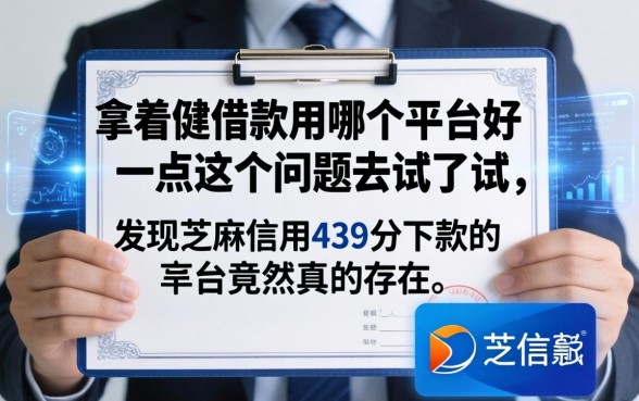 我拿着保单借款用哪个平台好一点这个问题去试了试，发现芝麻信用439分下款的平台竟然真的存在