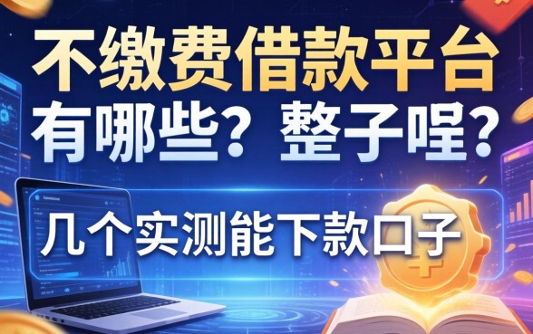 不缴费的借款平台有哪些？整理了几个实测能下的口子