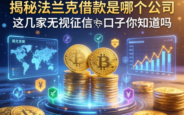 揭秘法兰克借款是哪个公司，这几家无视征信的口子你知道吗