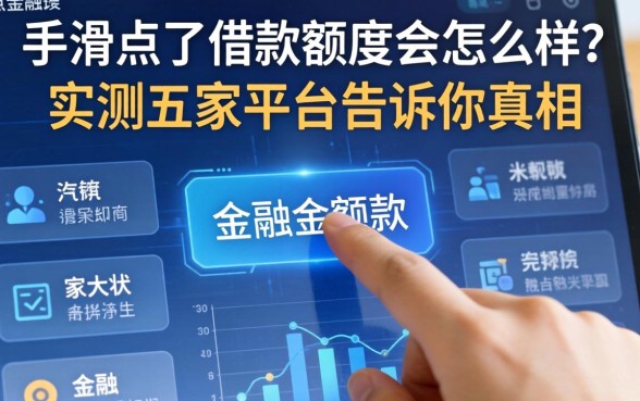 手滑点了借款额度会怎么样？实测五家平台告诉你真相
