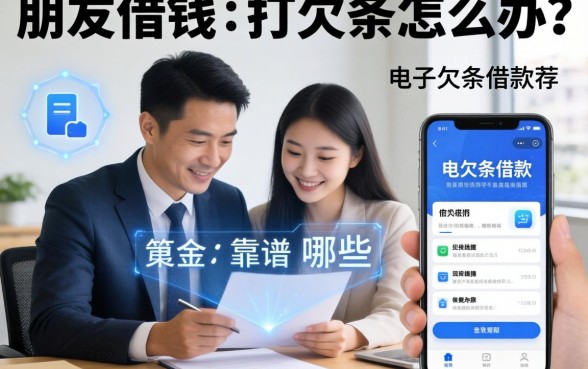 朋友借钱不打欠条怎么办？电子欠条借款软件有哪些？这几款靠谱平台推荐给你