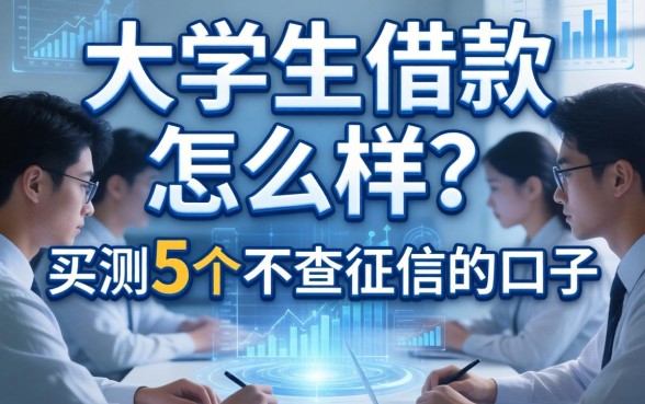 大学生借款这个怎么样？实测5个不查征信的口子