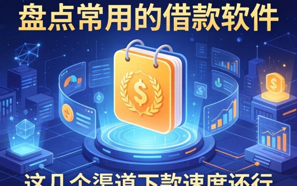 盘点常用的借款软件有哪些呢，这几个渠道下款速度还行